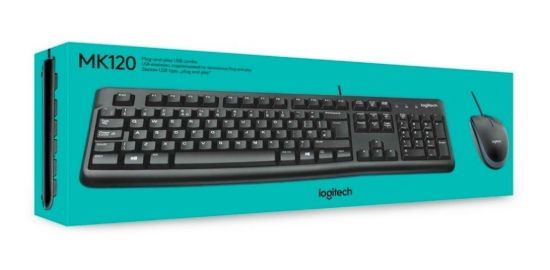 Imagen de TECLADO + MOUSE LOGITECH MK120 UBS NEGRO