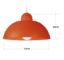 Imagen de COLGANTE PVC PANTALLA NARANJA