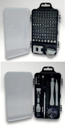 Imagen de KIT DESTORNILLADIRES DE PRESICION 115 PIEZAS