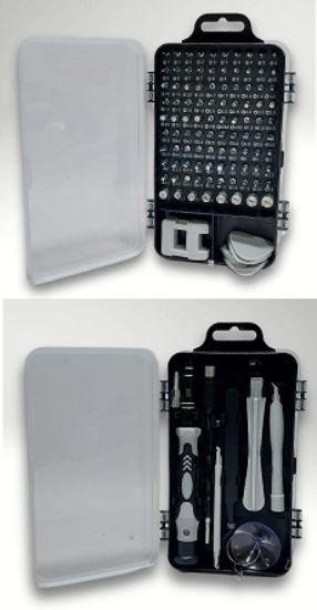 Imagen de KIT DESTORNILLADIRES DE PRESICION 115 PIEZAS