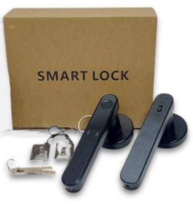 Imagen de CERRADURA DE SEGURIDAD C/HUELLA-TECLADO-LLAVE