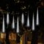 Imagen de GUIRNALDA TUBOS LED LLUVIA DE METEORITOS CON LUCES BLANCAS FRÍAS