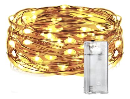 Imagen de GUIRNALDA ALAMBRE LED LUZ CALIDA