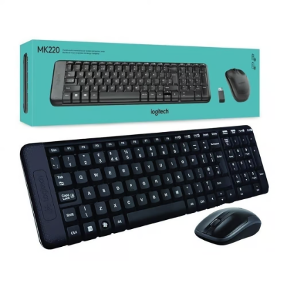 Imagen de TECLADO + MOUSE LOGITECH MK20 WIRELESS BLACK