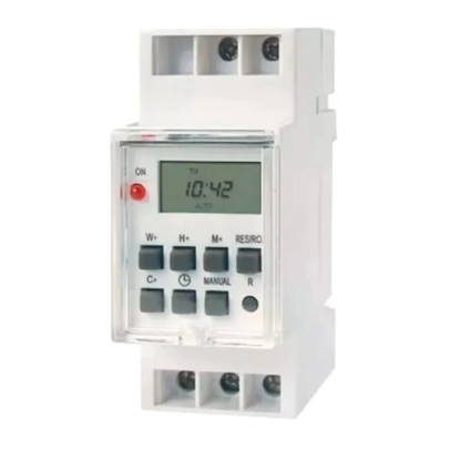 Imagen de TEMPORIZADOR HORARIO ELECTRONICO TS-GM2 24HS P/RIEL