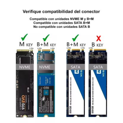 Imagen de CARRY DISK SSD M.2 HIKSEMI USB 3.2