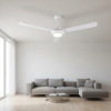 Imagen de VENTILADOR DE TECHO 3 PALAS 1.40M BLANCO CON LUZ 18W