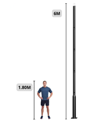 Imagen de POSTE FAROLA DIAMETRO 60MM -ALTO 6M -EMPALMABLE