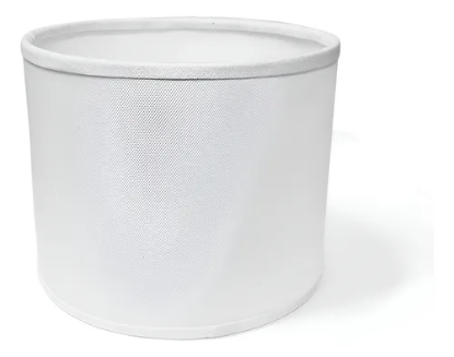 Imagen de PANTALLA CIRCULAR PEGADA 20X20X12 PLASTICA BLANCA C/SUNCHO INVERTIDO