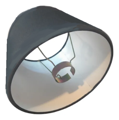 Imagen de PANTALLA PEGADA PLASTICA 9X22X14 NEGRA C/SUNCHO