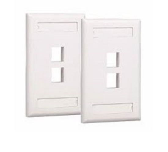 Imagen de FACEPLATE 2 BOCAS CAT 5E/6 RJ45 -GLC