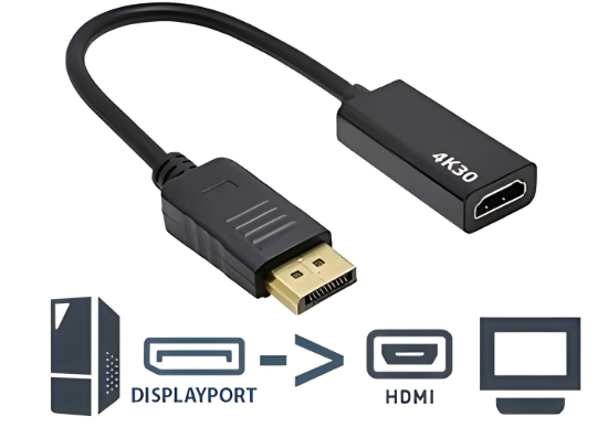 Imagen de ADAPTADOR DISPLAYPORT A HDMI MACHO A HEMBRA
