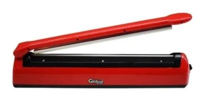 Imagen de SELLADORA Y CORTADORA DE BOLSAS CON REGULADOR DE POTENCIA - ANCHO 40CM - COLOR ROJO, GLOBAL ELECTRONICS