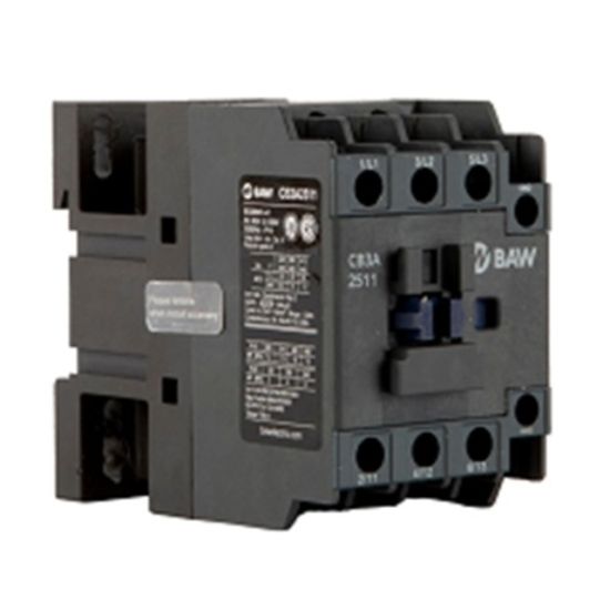 Imagen de CONTACTOR TRIPOLAR BAW. 11KW  AC3 25A 1NC+1NO  BOB: 110VCA  50-60HZ