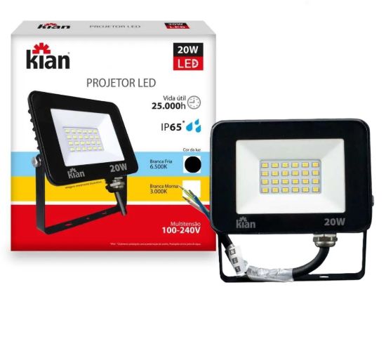 Imagen de PROYECTOR LED  20W LUZ DIA -KIAN