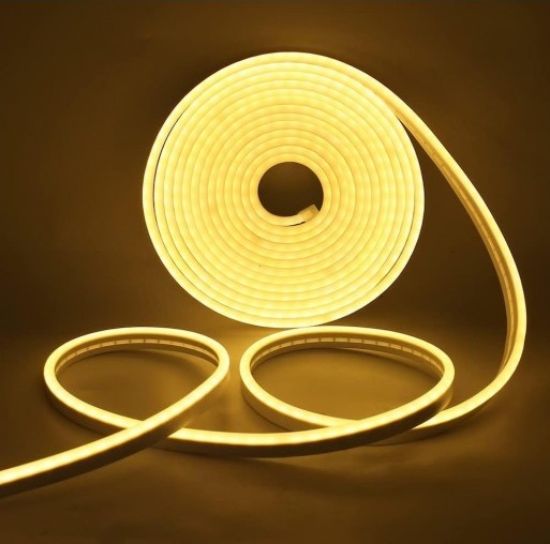 Imagen de CINTA NEON BLANCO CALIDO 5M CON FUENTE