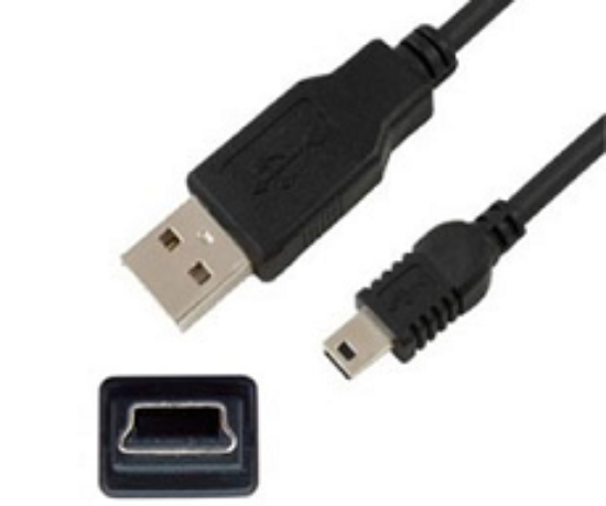 Imagen de CABLE USB A USB MINI 5 PINES 1.8 METROS
