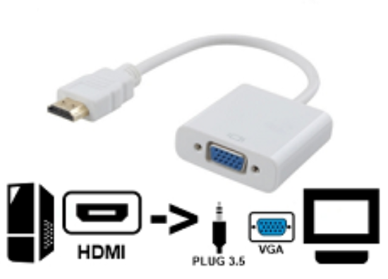 Imagen de CONVERSOR HDMI A VGA HEMBRA