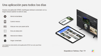 Imagen de CAMARA IP 3MP EZVIZ H8C PRO 4MM EXTERIOR WIFI-