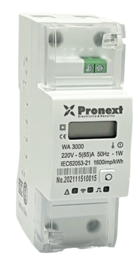 Imagen de MEDIDOR MONOFASICO DE CONSUMO 65A SMART WIFI -PRONEX