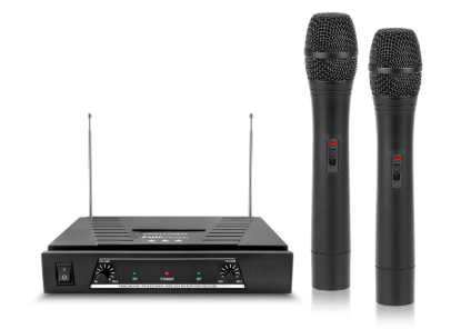 Imagen de MICROFONO INALAMBRICO CON BASE VHF DOBLE K-909 FULL ENERGY