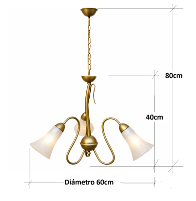 Imagen de ARAÑA 3 LUCES HL 1197/3