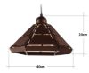 Imagen de COLGANTE CHAPA EGIPTO 40X40X24CM MARRON HEXAGONAL **¡OFERTA!