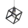 Imagen de COLGANTE 1 LUZ CUBO NEGRO.