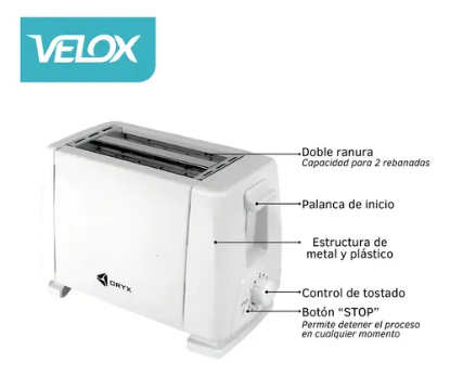 Imagen de TOSTADORA ORYX CON 2 RANURAS -ORYX