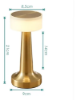 Imagen de VELADOR TACTIL LED RECARGABLE -SUONO