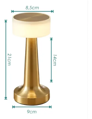 Imagen de VELADOR TACTIL LED RECARGABLE -SUONO