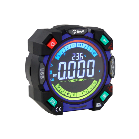 Imagen de MULTIMETRO DIGITAL SMART TRMS. LCD COLOR.-BAW