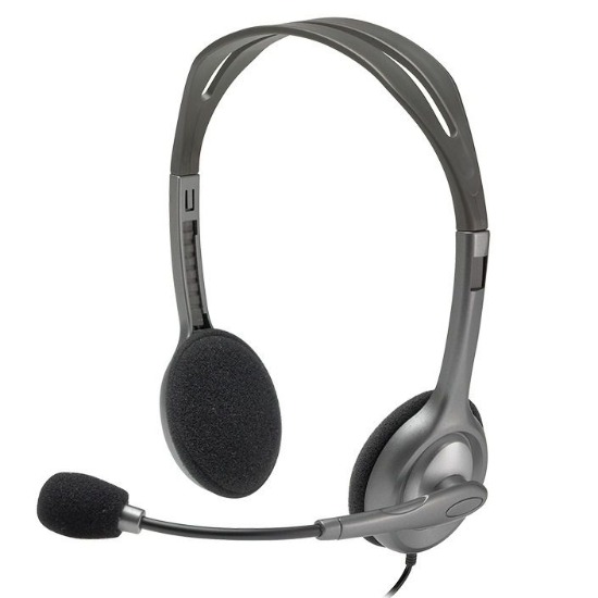 Imagen de AURICULARES + MIC LOGITECH H111 NEGRO JACK3.5MM